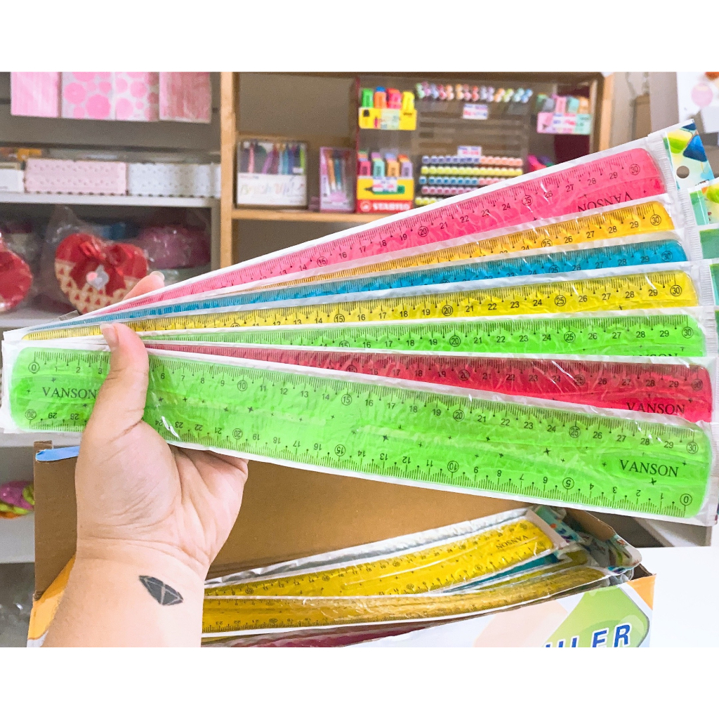 Thước Kẻ Nhựa Dẻo Màu Không Gãy Cho Học Sinh