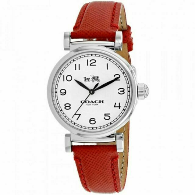 Đồng Hồ Nữ C.o.a.ch 14502407 Size 36mm dây da đỏ