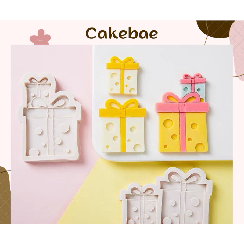 Khuôn silicone hộp quà fondant/đất sét