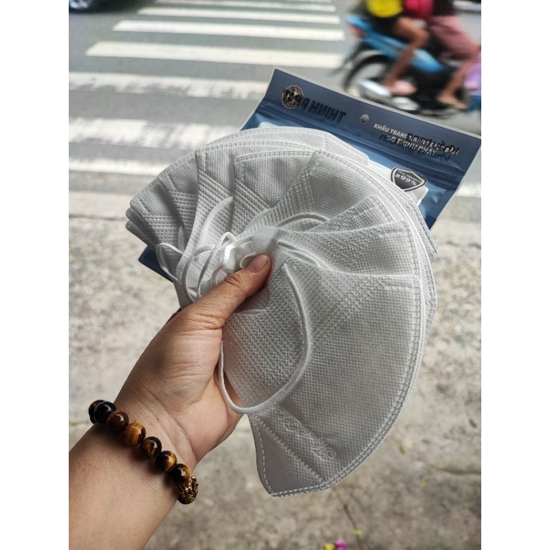 TÚI 10 CÁI KHẨU TRANG5D MASK TRẮNG