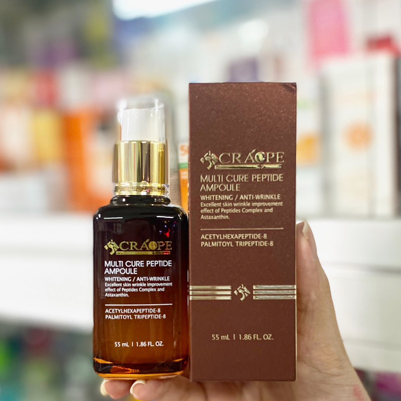 Tinh Chất Serum Craope Multi Cure Peptide Ampoule Chứa Tế Bào Gốc Trắng Da Dưỡng Ẩm Căng Mịn 55ML