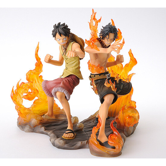 Mô hình One Piece chính hãng - DX BrotherHood - Portgas D. Ace & Monkey D. Luffy
