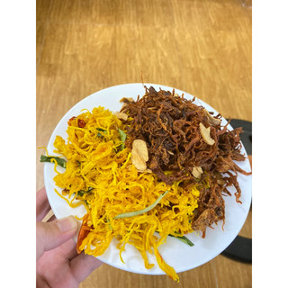 100gram Khô Gà lá chanh, Khô heo cháy tỏi hàng giai ngon loại 1