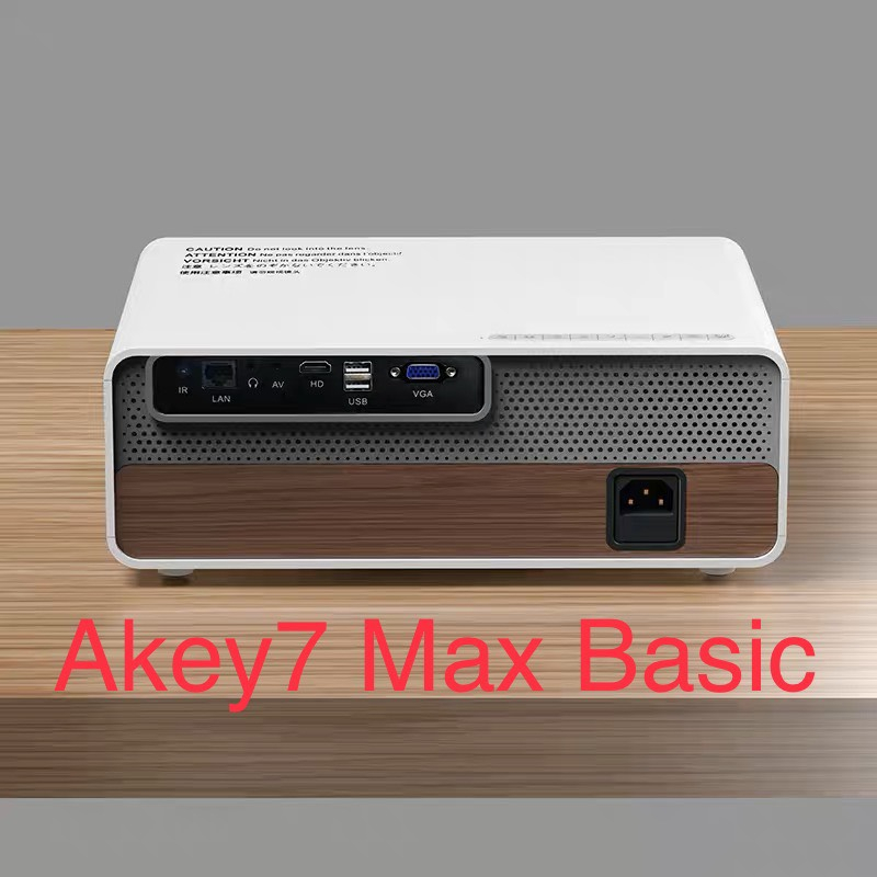 Máy chiếu Aun Akey7 max  , 8000lumens Basic, Full HD, kết nối điện thoại, laptop... Bảo Hành 12 Tháng