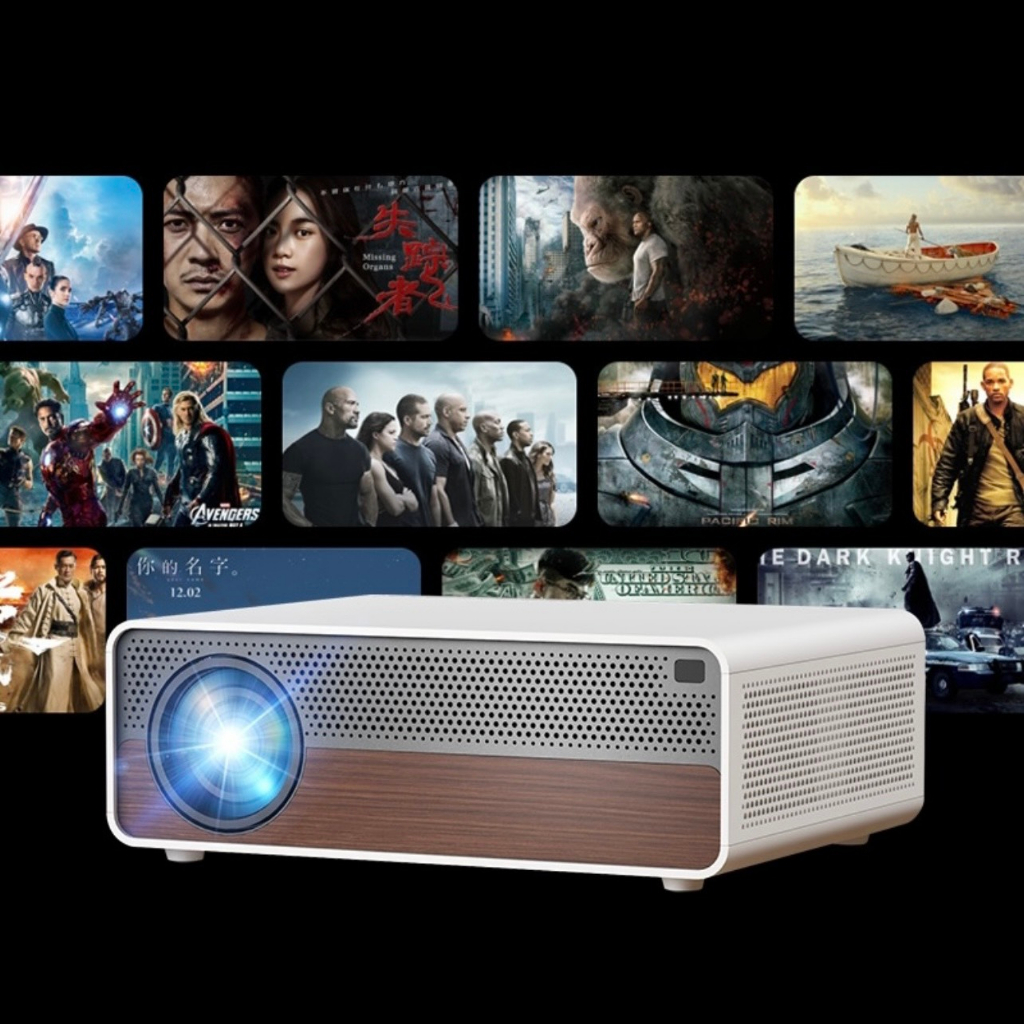 Máy chiếu Aun Akey7 max  , 8000lumens Basic, Full HD, kết nối điện thoại, laptop... Bảo Hành 12 Tháng