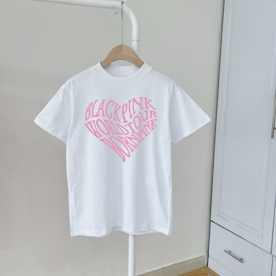 Áo Thun Nữ Baby Tee LYB BlackPinkWordtour form slim nhỏ có size chất vải Cotton 100%