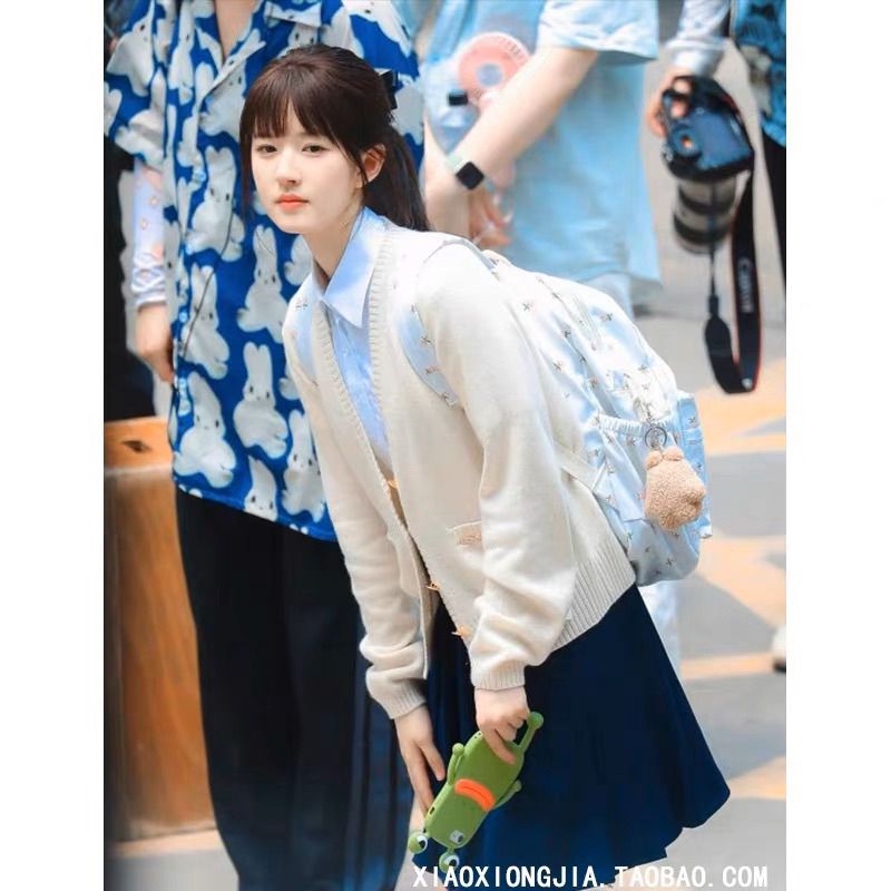 Áo cardigan màu kem giống Tang Trĩ  phim vụng trộm không thể giấu