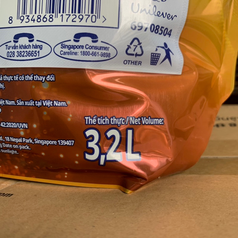 Nước xả vải Comfort hương nước hoa thiên nhiên SOPHIA 3,2L