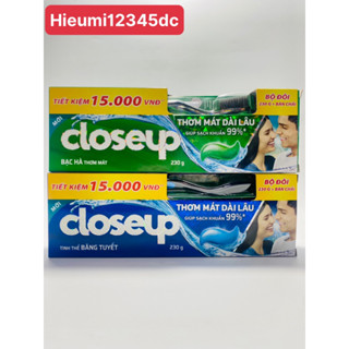 Kem Đánh Răng Closeup Tinh Thể Băng Tuyết 230G/Tuýp(tặng kèm bàn chải đánh răng)
