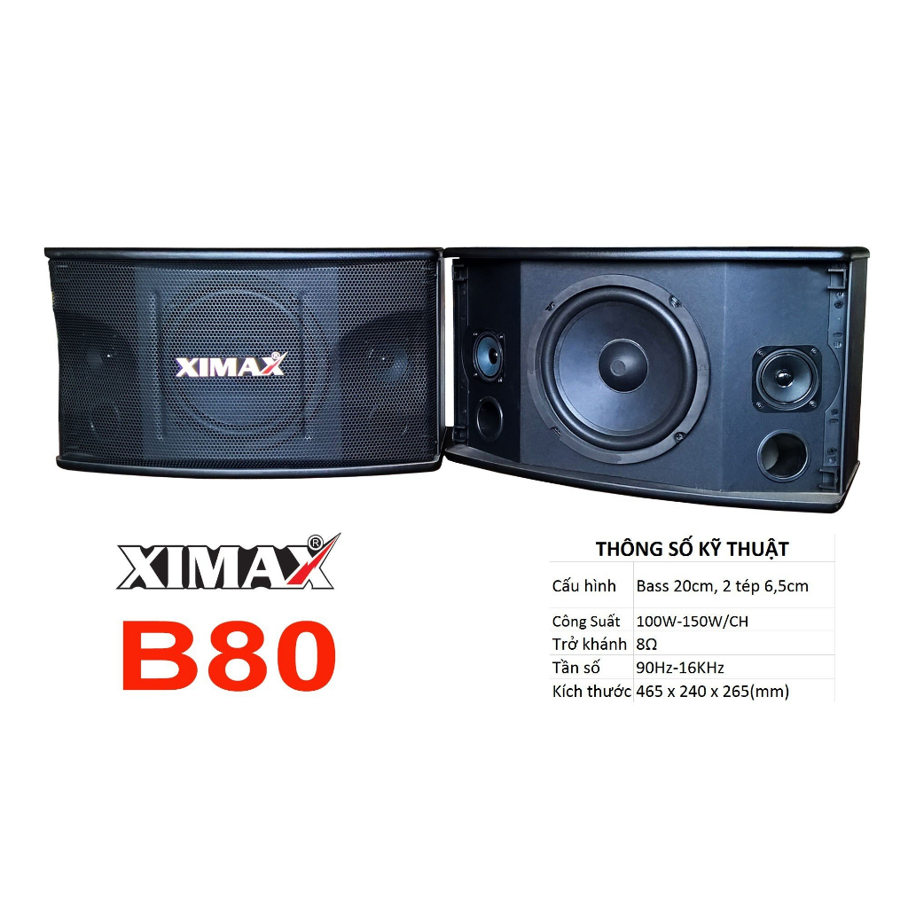 Loa Karaoke Bass 25 IPL 308 - 5 loa IPL: 1 Bass 25P156C65, 4 tép 3 inh từ kép