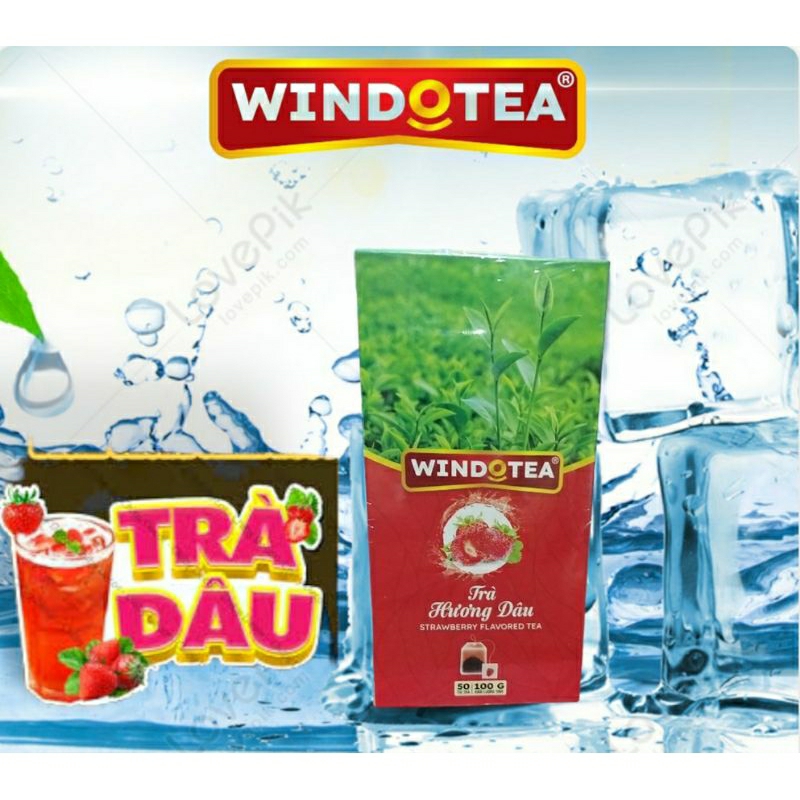 Trà Dâu Túi Lọc WINDOTEA (50 túi lọc × 2g)