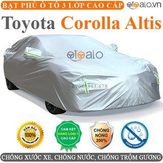 Bạt che phủ ô tô Toyota Corolla Altis 3 lớp cao cấp - OTOALO