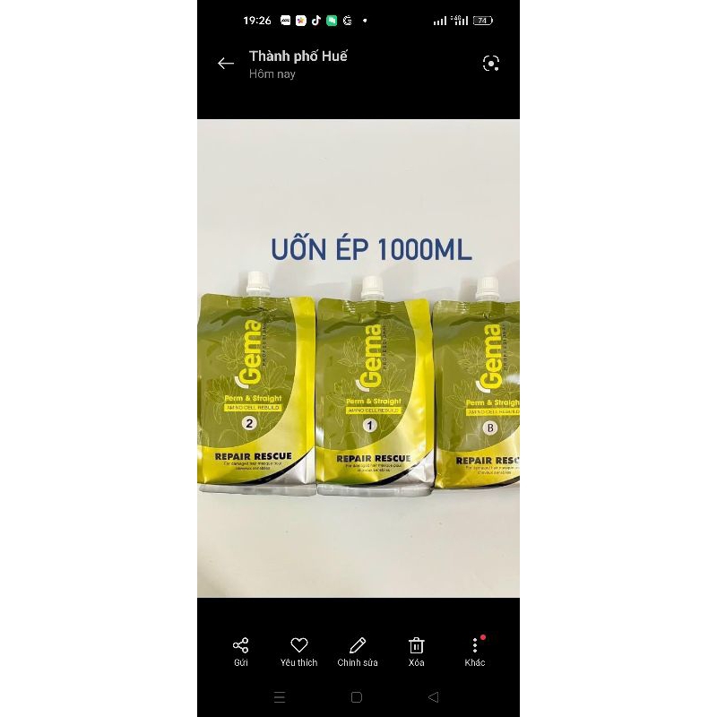 uốn duỗi 1000ml
