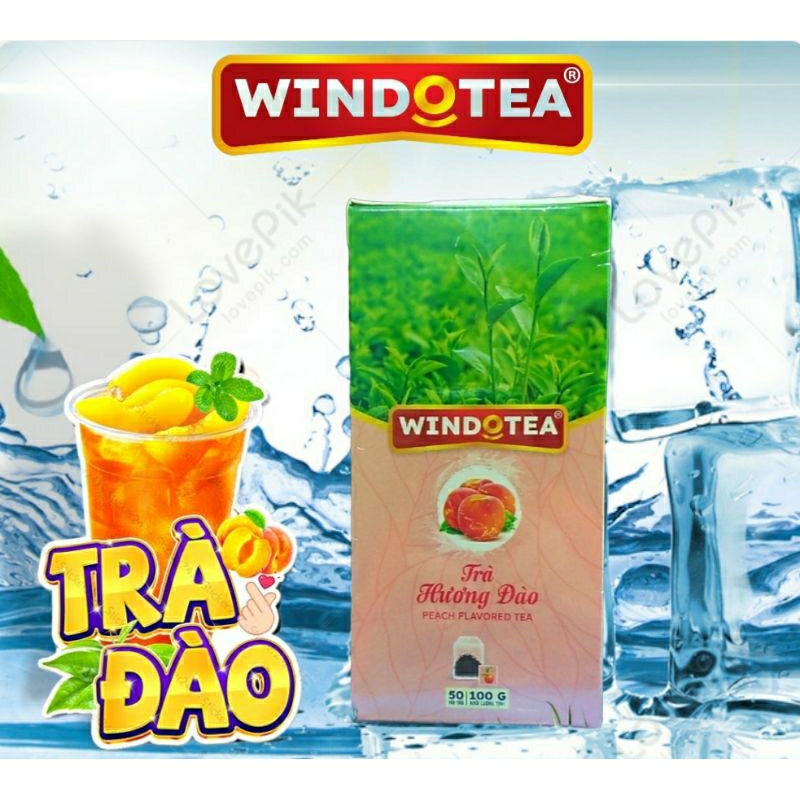 Trà Đào Túi Lọc WINDOTEA (50 túi lọc × 2g)