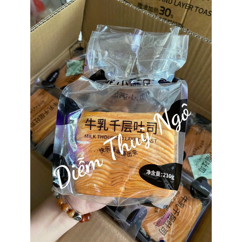 BÁNH MÌ GỐI BÒ SỮA NGÀN LỚP HOT HIT 210Gram