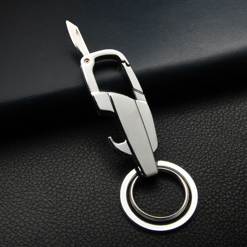 Móc khóa hợp kim thép chống rỉ, kiêm dao rọc giấy dễ dàng sử dụng bền bỉ với thời gian