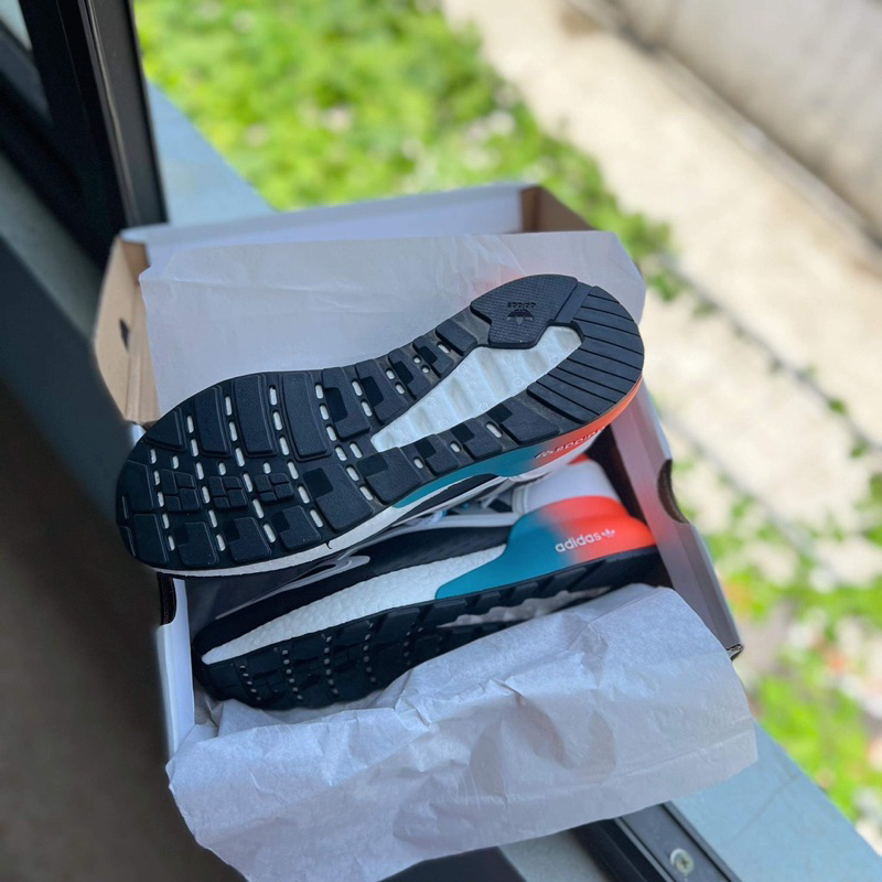 Giày thể thao boost xanh đỏ đen full box