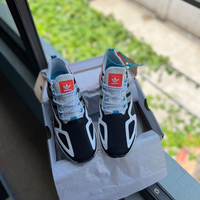 Giày thể thao boost xanh đỏ đen full box
