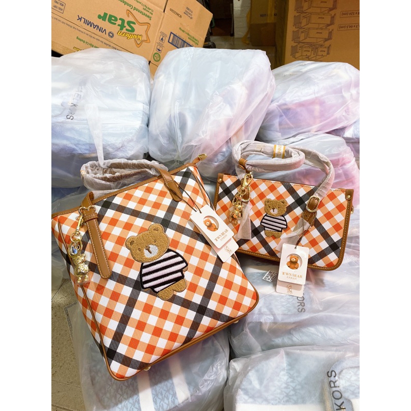 Túi hộp 2 khoá kéo siZe 20