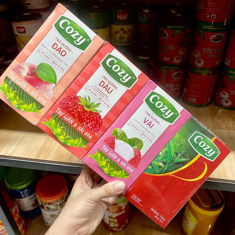 Trà Cozy Túi Lọc Có Đủ Hương Hộp 50g