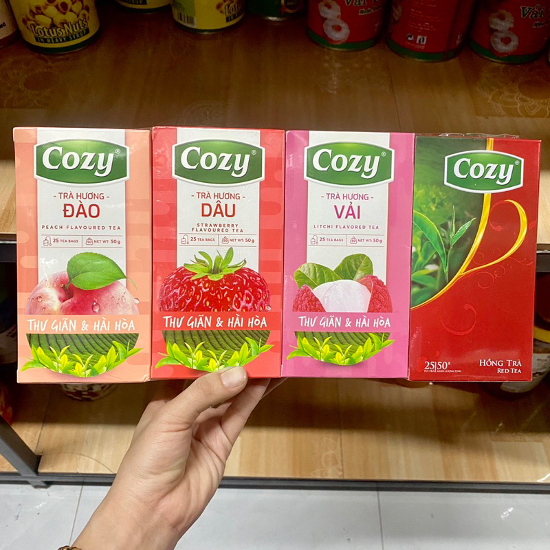 Trà Cozy Túi Lọc Có Đủ Hương Hộp 50g