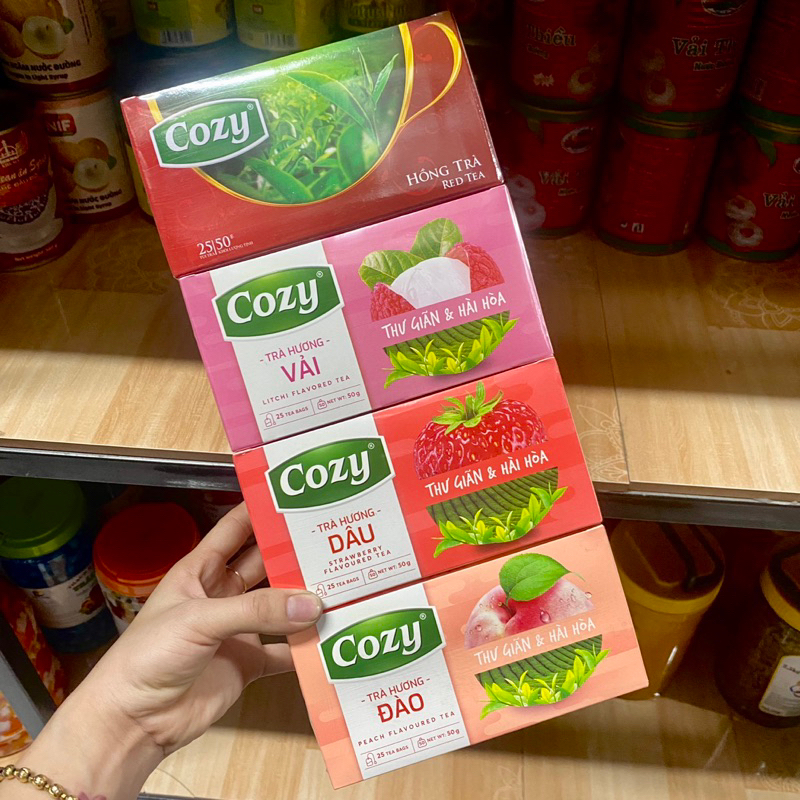 Trà Cozy Túi Lọc Có Đủ Hương Hộp 50g