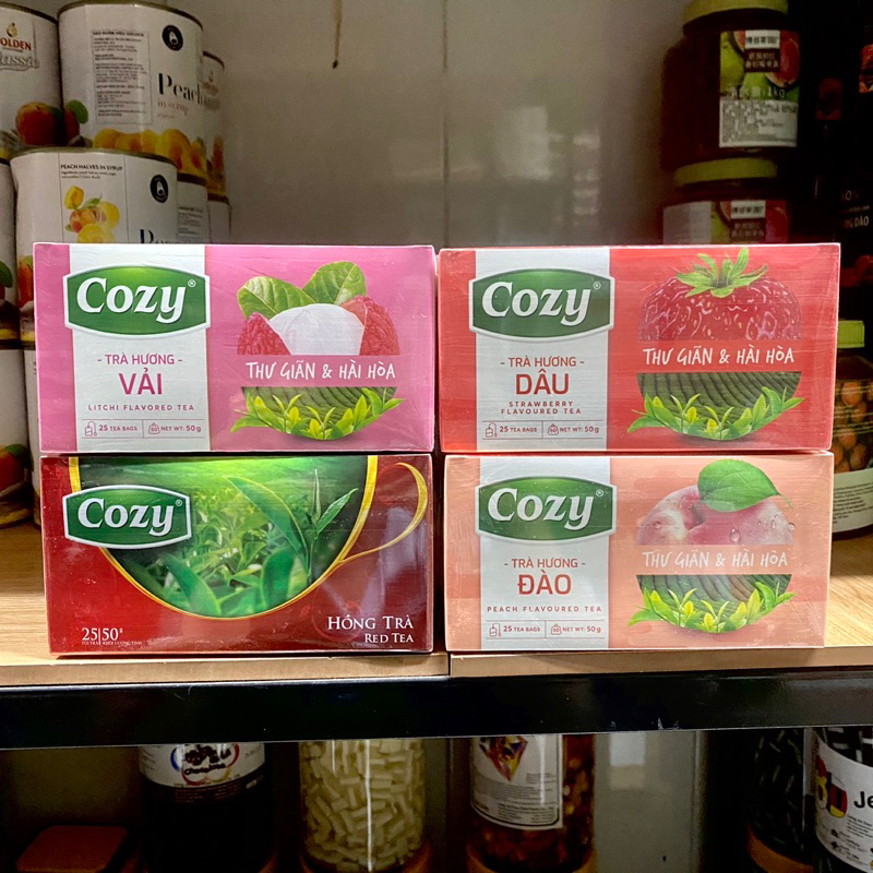 Trà Cozy Túi Lọc Có Đủ Hương Hộp 50g