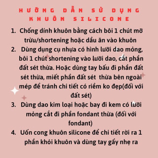 Khuôn silicone hình macaron đất sét