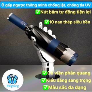 Ô Dù gấp ngược thông minh chống lật, chống tia UV | Dù gấp gọn tiện lợi thế hệ mới
