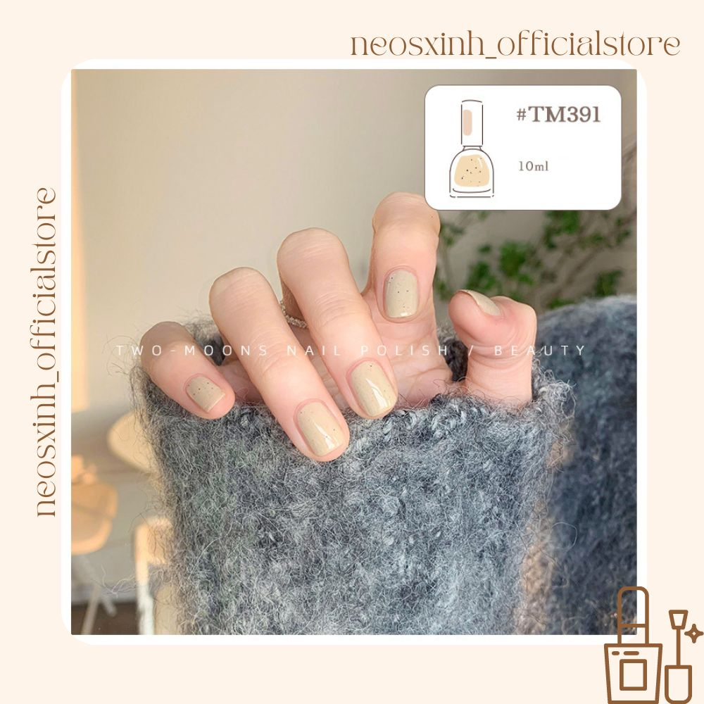 Sơn Móng Tay Twomoons Lẻ 10ml Nude Trắng Pastel Trứng Cút- Neosxinh - Nails