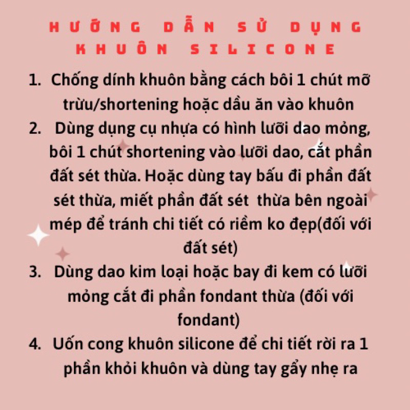 Khuôn silicone vương miện cỡ trung bình