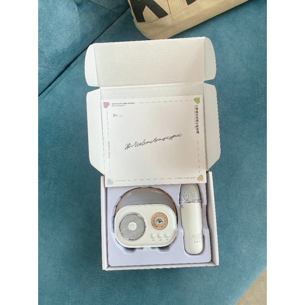 Loa karaoke kèm mic,loa bluetooth 5.0,loa nghe nhạc,loa thuyết trình không dây C20 PLUS