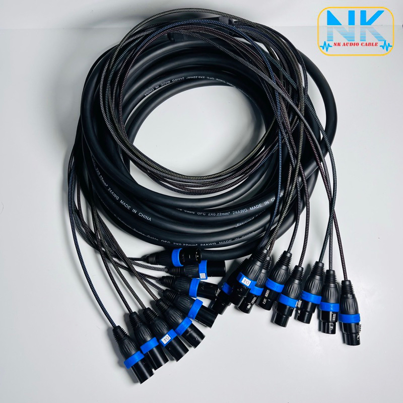 Cáp Line Trống Drum 8 Line Jiasound 5M -> 30M