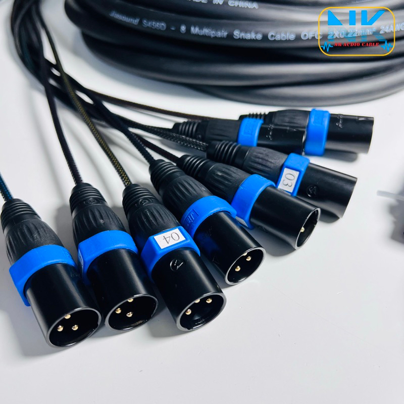 Cáp Line Trống Drum 8 Line Jiasound 5M -> 30M