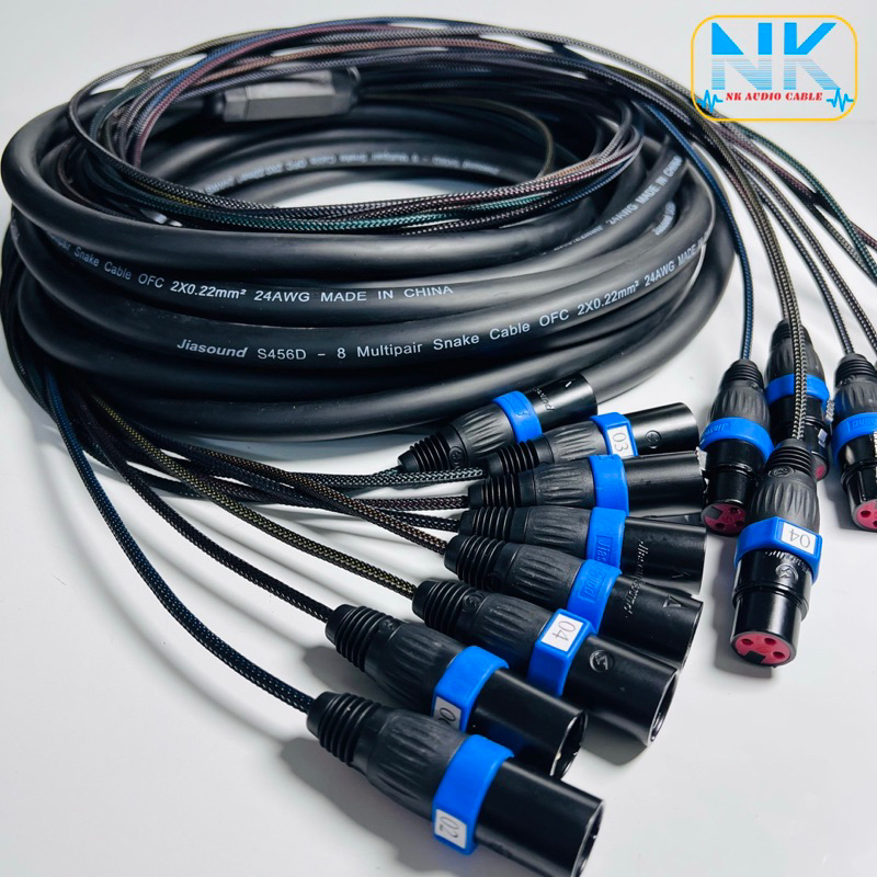 Cáp Line Trống Drum 8 Line Jiasound 5M -> 30M