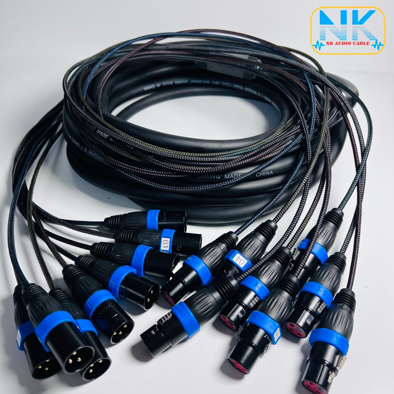 Cáp Line Trống Drum 8 Line Jiasound 5M -> 30M