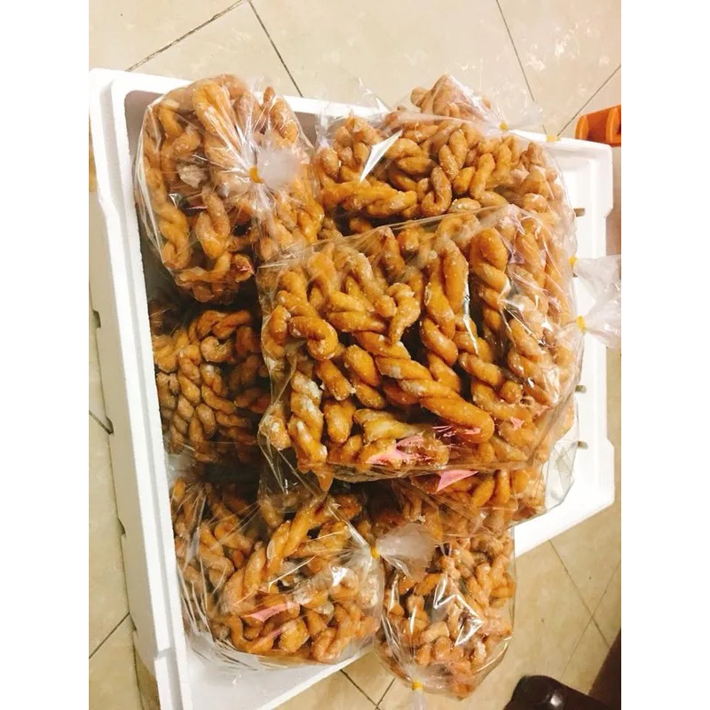 1kg Quẩy xoắn tẩm đường giòn tan - Ăn vặt siêu ngon