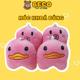 Móc khóa gấu bông hình thú họa tiết dễ thương cao cấp BECO