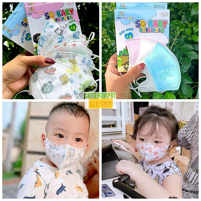 Khẩu trang 5D mask Phượng Cát CHO BÉ - 100chiếc GG