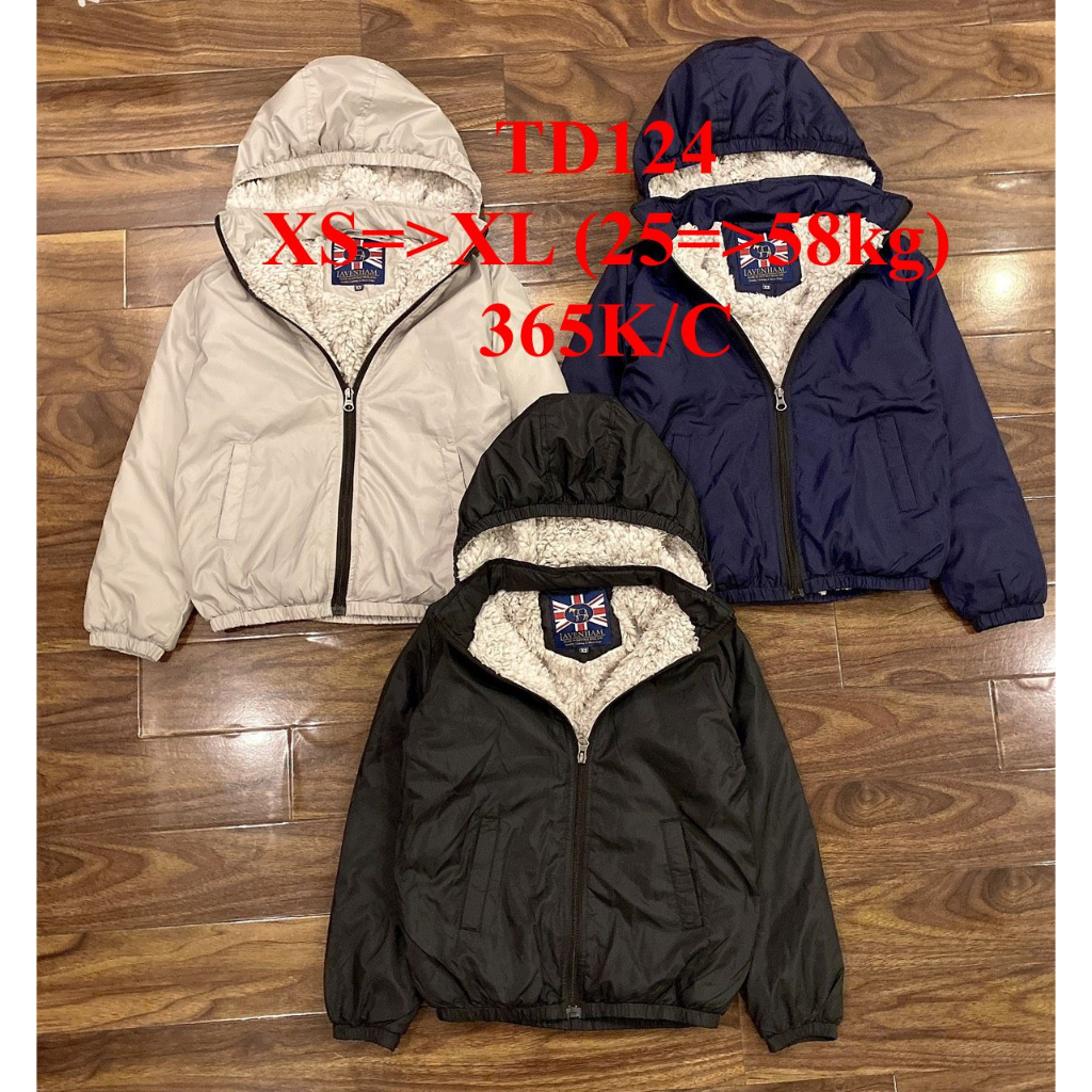 * Mã TD124: Áo khoác gió lót lông cừu Unisex hàng VNXK.