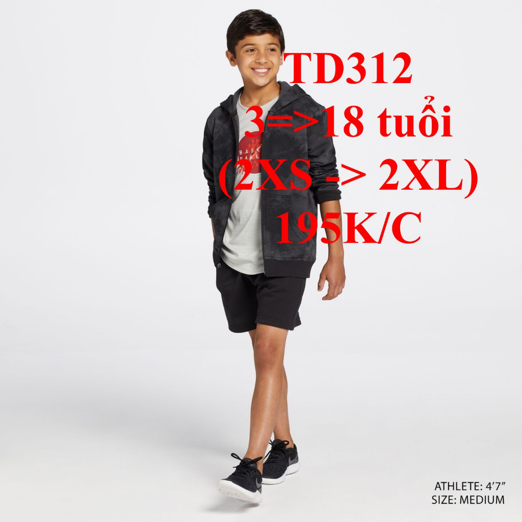 * Mã TD312: Áo khoác liền mũ bé trai Art Class + DSG.