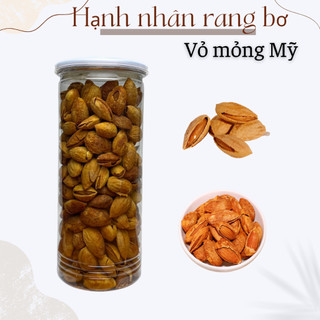 500g Hạnh nhân rang bơ vỏ mỏng nhập khẩu Mỹ