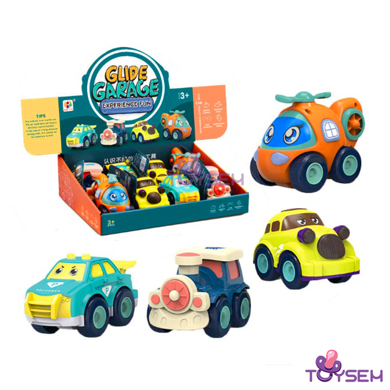 Combo 8 xe ô tô chạy đà nhiều màu sắc cho trẻ từ 3+ tuổi vui chơi - Quà tặng sinh nhật cho bé
