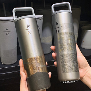 [Authentic] STARBUCKS RESERVE BÌNH GIỮ NHIỆT GRAY GOLD 591ML