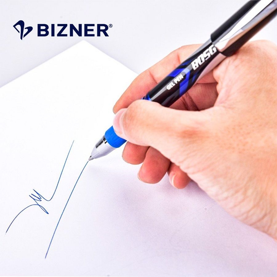 Bút gel 2 bi Bizner cao cấp GEL23 / GEL24 net 0.7mm / Bút ký Thiên Long mực xanh êm trơn không phai màu ruột thay GR-022