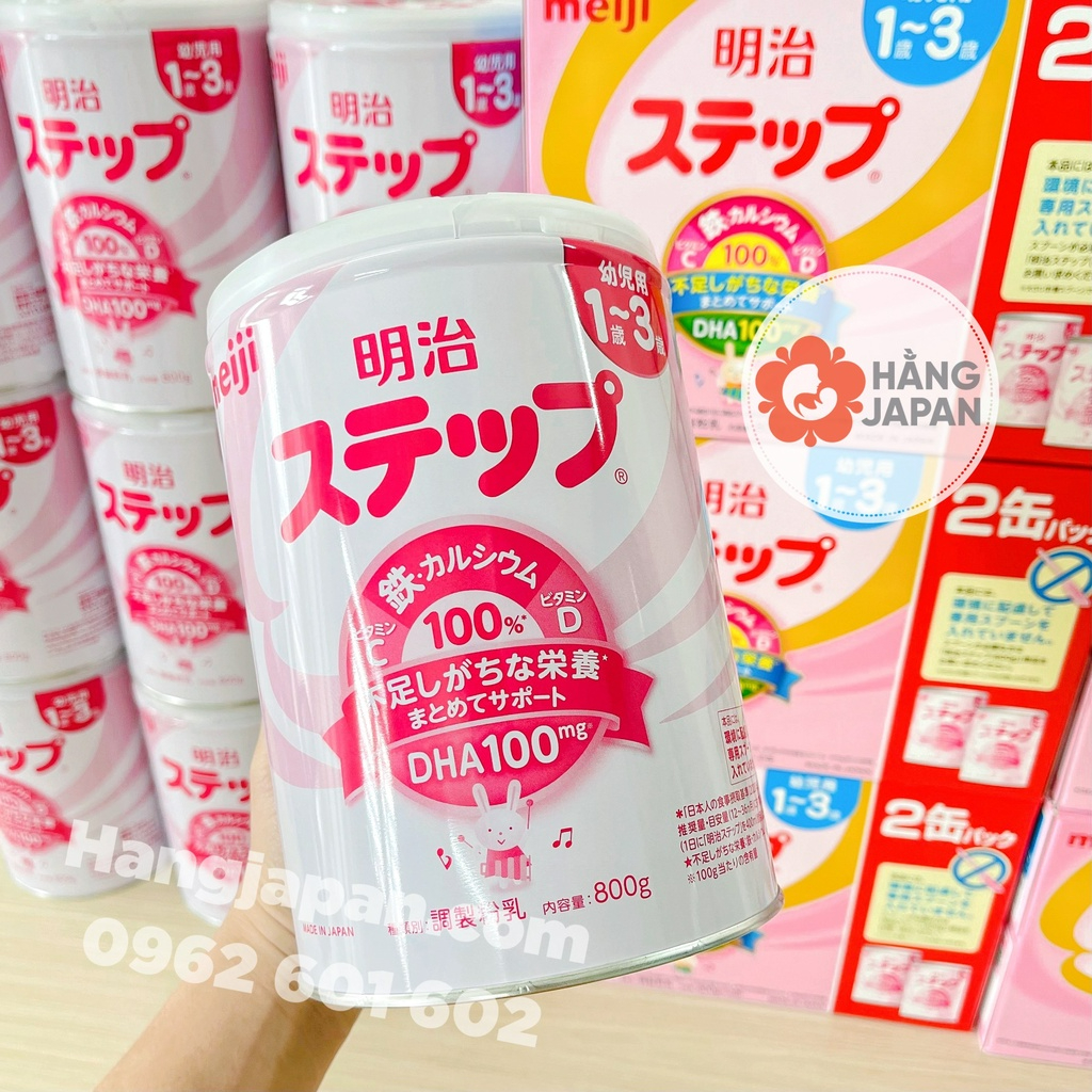 Sữa Meiji Nhật đủ số cho bé từ sơ sinh trở lên hộp 800g nội địa Nhật