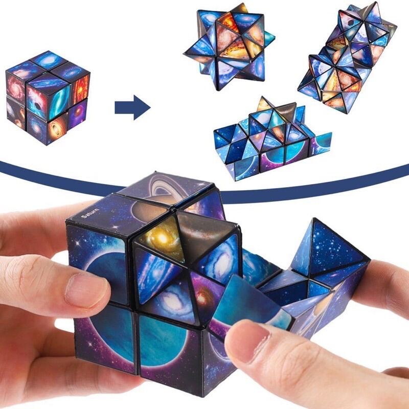 Khối Rubik 3D Từ Tính Nam Châm Có Thể Biến 72 Hình Dạng Thú Vị Cho Bé