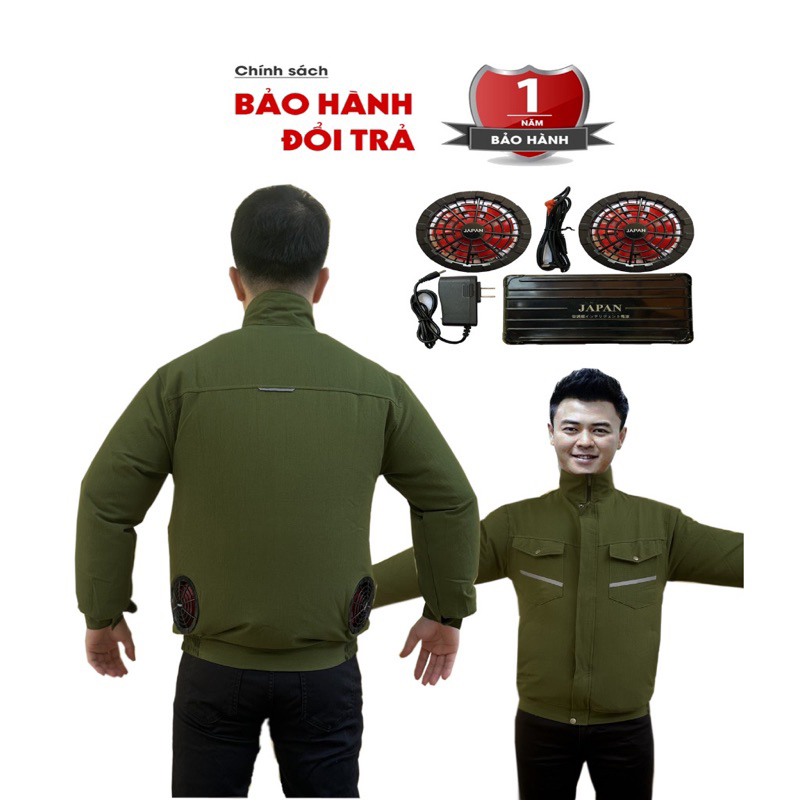 Áo điều hoà công nghệ Nhật Bản pin 50000mAh tặng đá khô