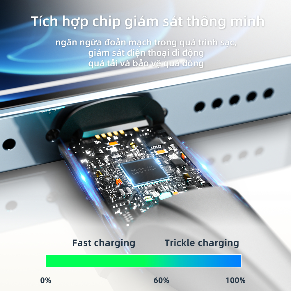 Dây Cáp Sạc Nhanh Micro USB Có Led Báo Sạc dài 0.25m / 1m / 2m 3A Cho Samsung Huawei Xiaomi Essager