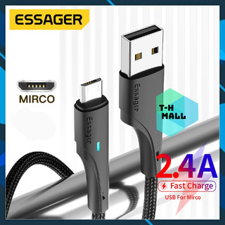 Dây cáp sạc nhanh micro usb có led báo sạc dài 0.25m / 1m / 2m 3a cho samsung huawei xiaomi essager
